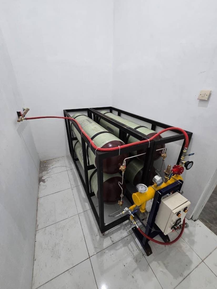 Instalasi Pipa Gas CNG untuk Dapur SPPG Koramil Mojoagung — dokumentasi 2